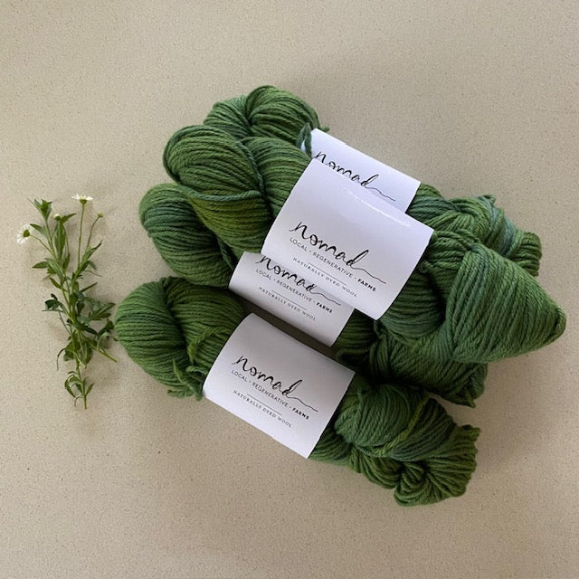 Nomad Yarns : Botanically Dyed 8ply Polwarth