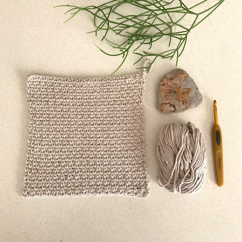 KIT : Linen Stitch Crochet Washer finished