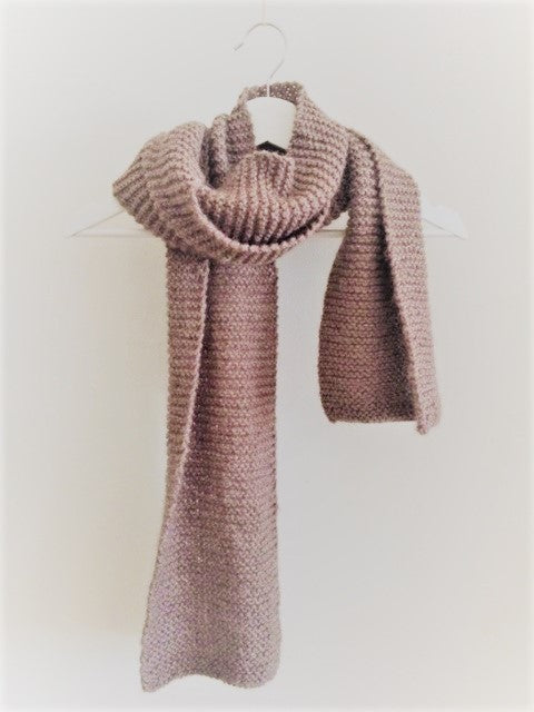 Comfort Knit : garter stitch scarf