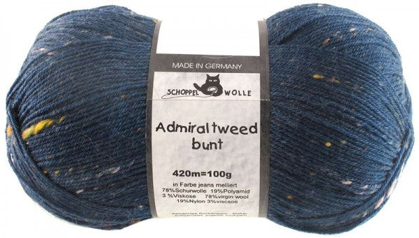 Schoppel-Wolle : Admiral Tweed Bunt : 4993 Jeans