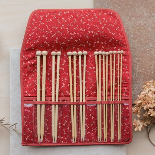 Seeknit : Shirotaki Bamboo Knitting Needle SET Dragonfly Red