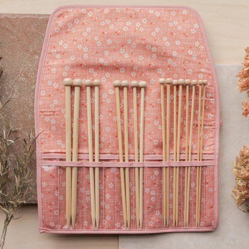 Seeknit : Shirotaki Bamboo Knitting Needle SET Cherry Blossom Pink