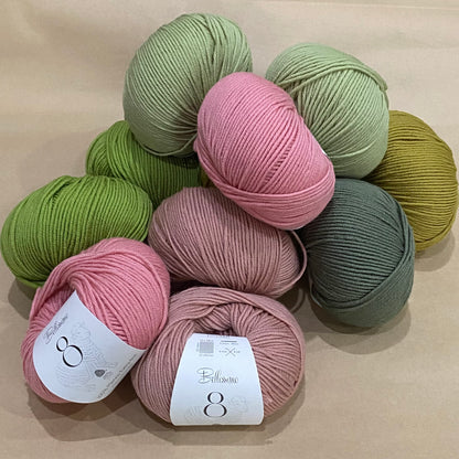 Bellissimo : 8ply Extra Fine Merino (12 NEW COLOURS)