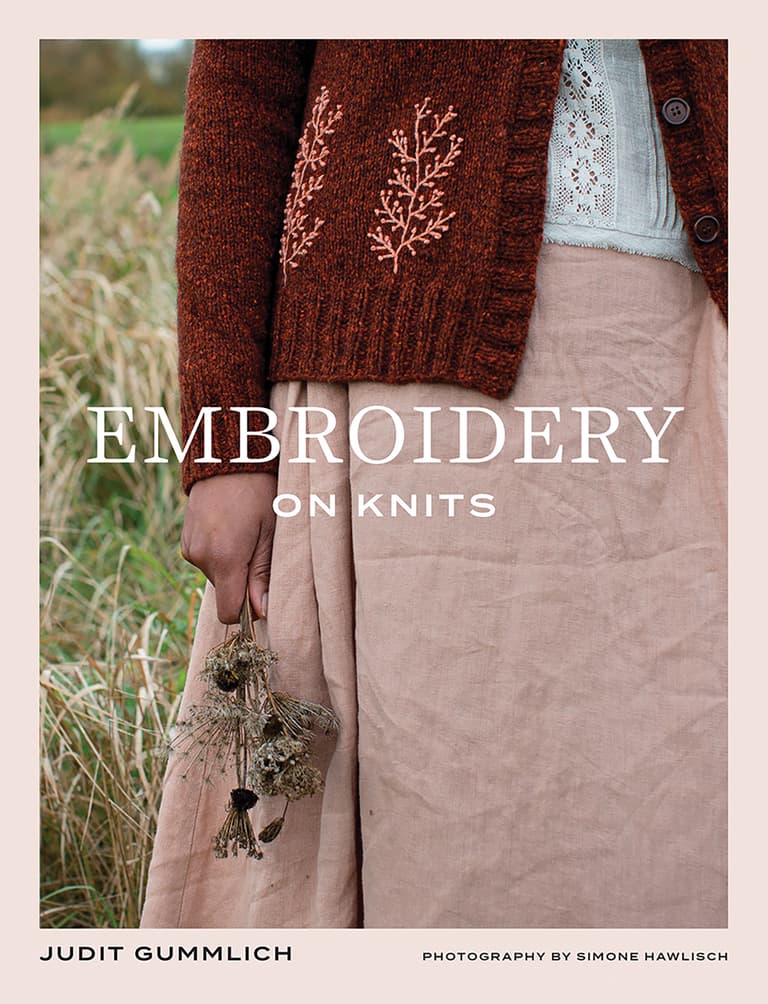 BOOK : Embroidery on Knits by Judit Gummlich (softcover)