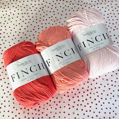 KIT : Linen Stitch Crochet Washer flamingo