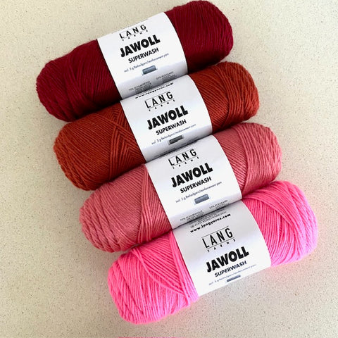 Lang Yarns : Jawoll Sock in pinks : Knitting & Crochet Supplies : Cast off Collective