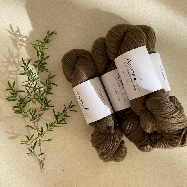 Nomad Yarns : Botanically Dyed 8ply Polwarth