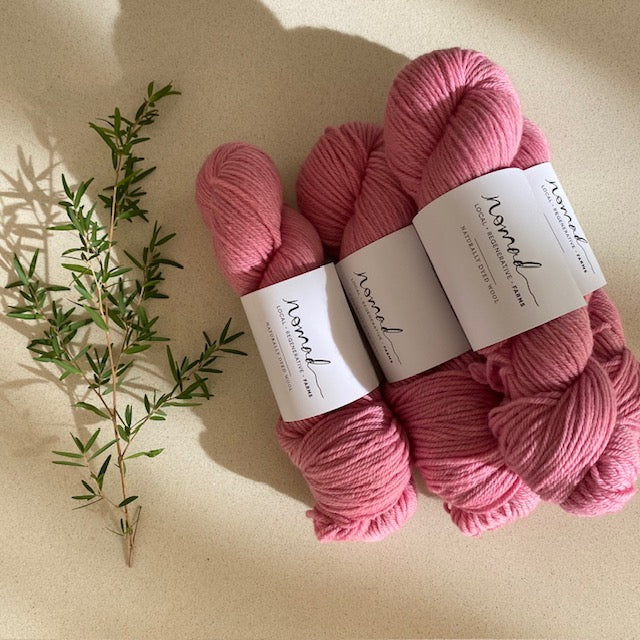 Nomad Yarns : Botanically Dyed 8ply Polwarth