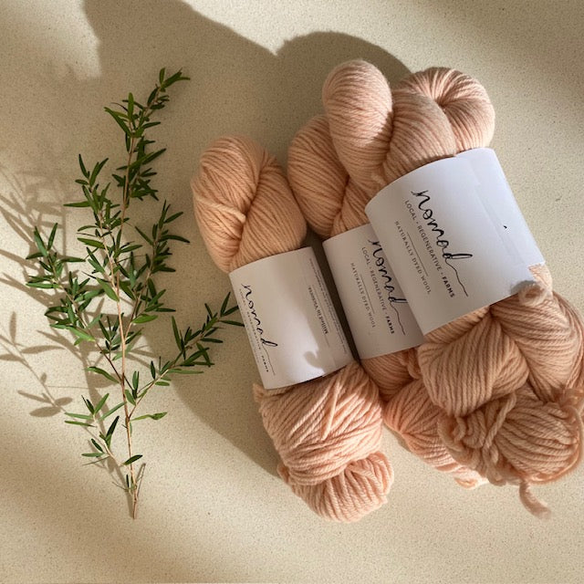 Nomad Yarns : Botanically Dyed 8ply Polwarth
