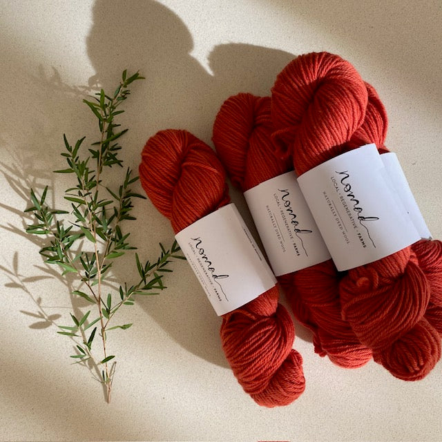 Nomad Yarns : Botanically Dyed 8ply Polwarth