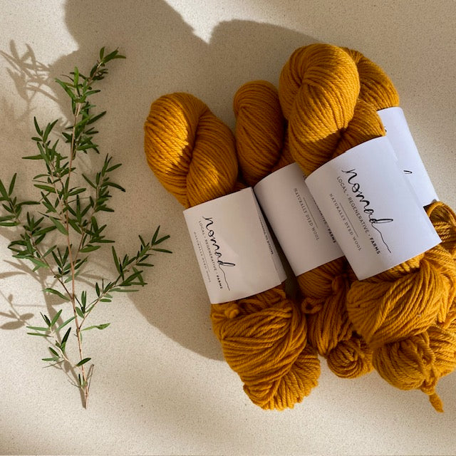 Nomad Yarns : Botanically Dyed 8ply Polwarth