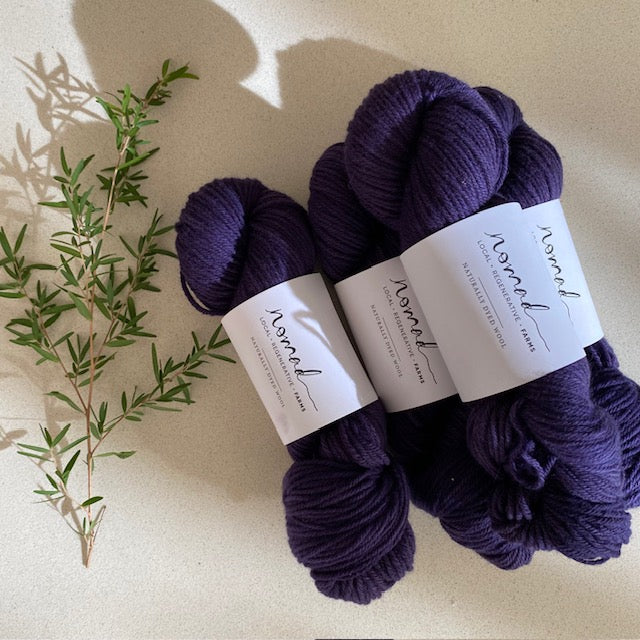 Nomad Yarns : Botanically Dyed 8ply Polwarth
