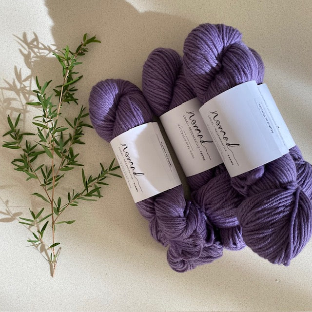 Nomad Yarns : Botanically Dyed 8ply Polwarth