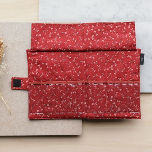Seeknit : Fabric Tool Case Dragonfly Red