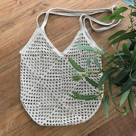 Kit: Cast Away Granny Square Market Bag : Finished sample