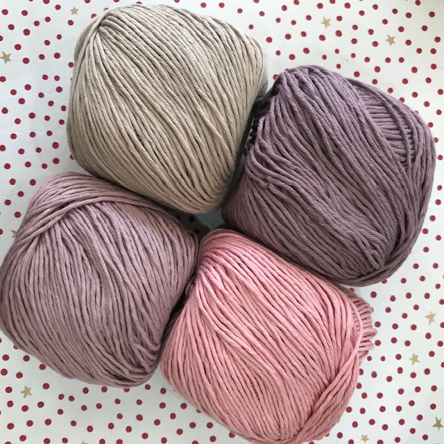 KIT : Cast Away Knitted Washcloth Collection - pinks