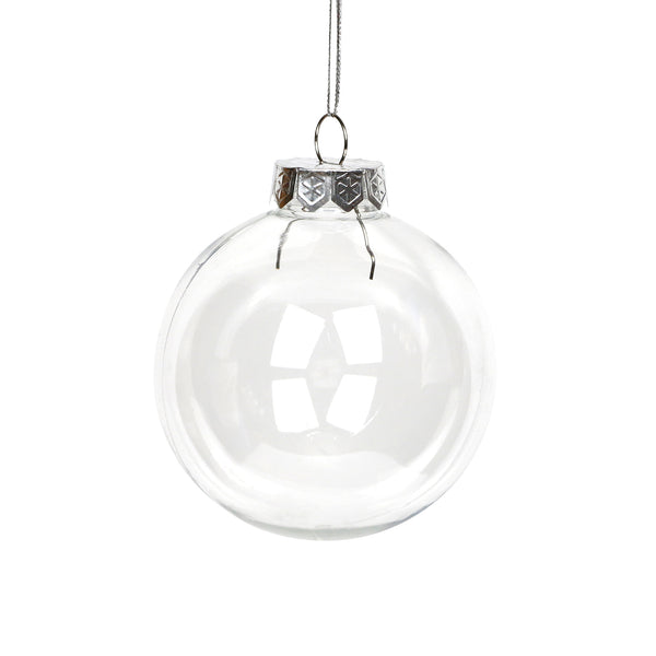 Clear Fillable Christmas Bauble