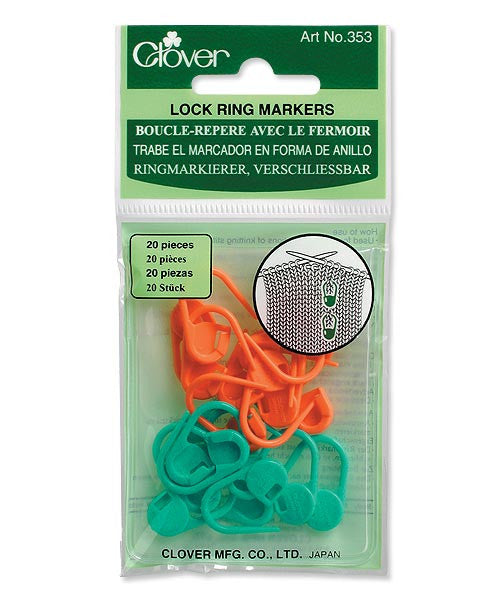 Clover Knitting Ring Markers